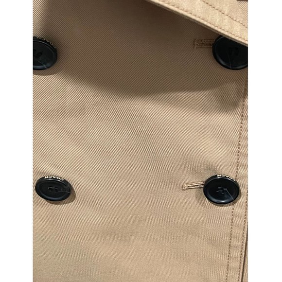 COACH Short Trench Tan Coat - Picture 7 of 11